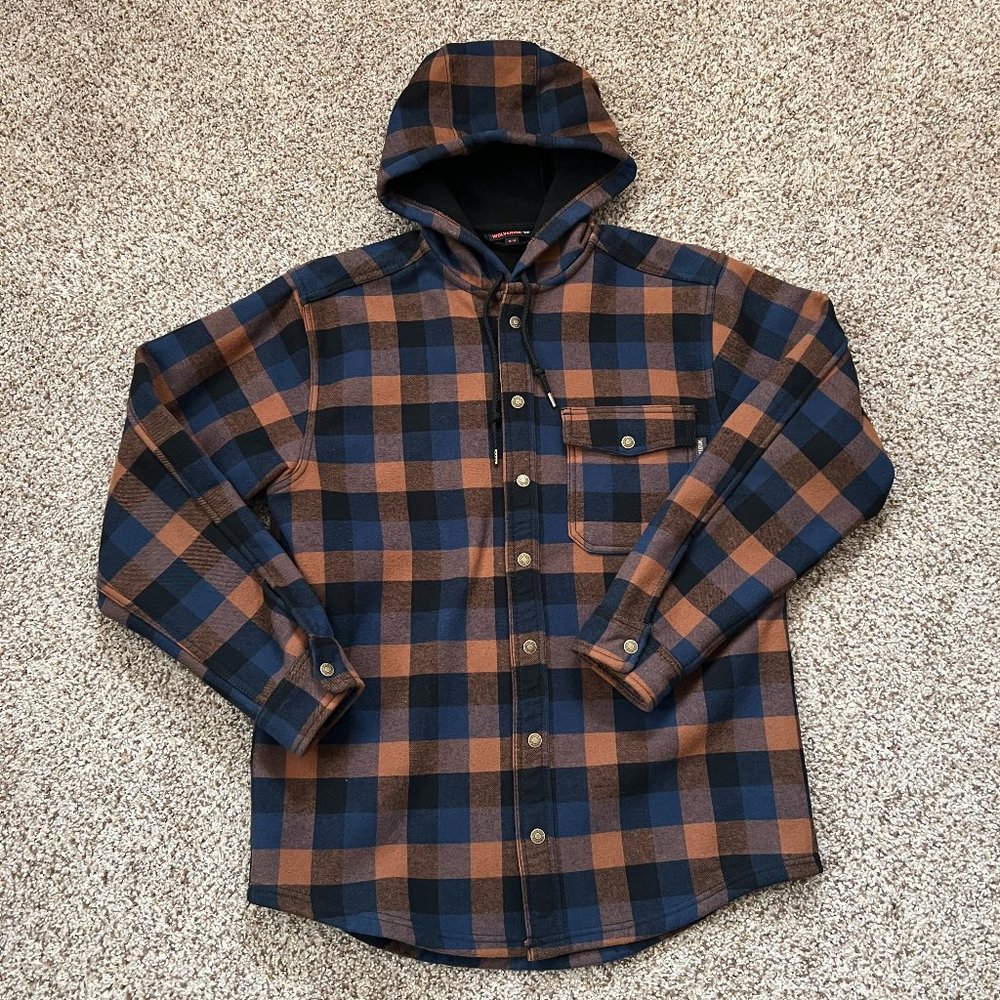 Wolverine Men's Buttoned Medium Lined Hooded Shell (Like New)